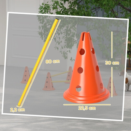 Kit de Treinamento de Agilidade para Cães com Cones e Obstáculos 2