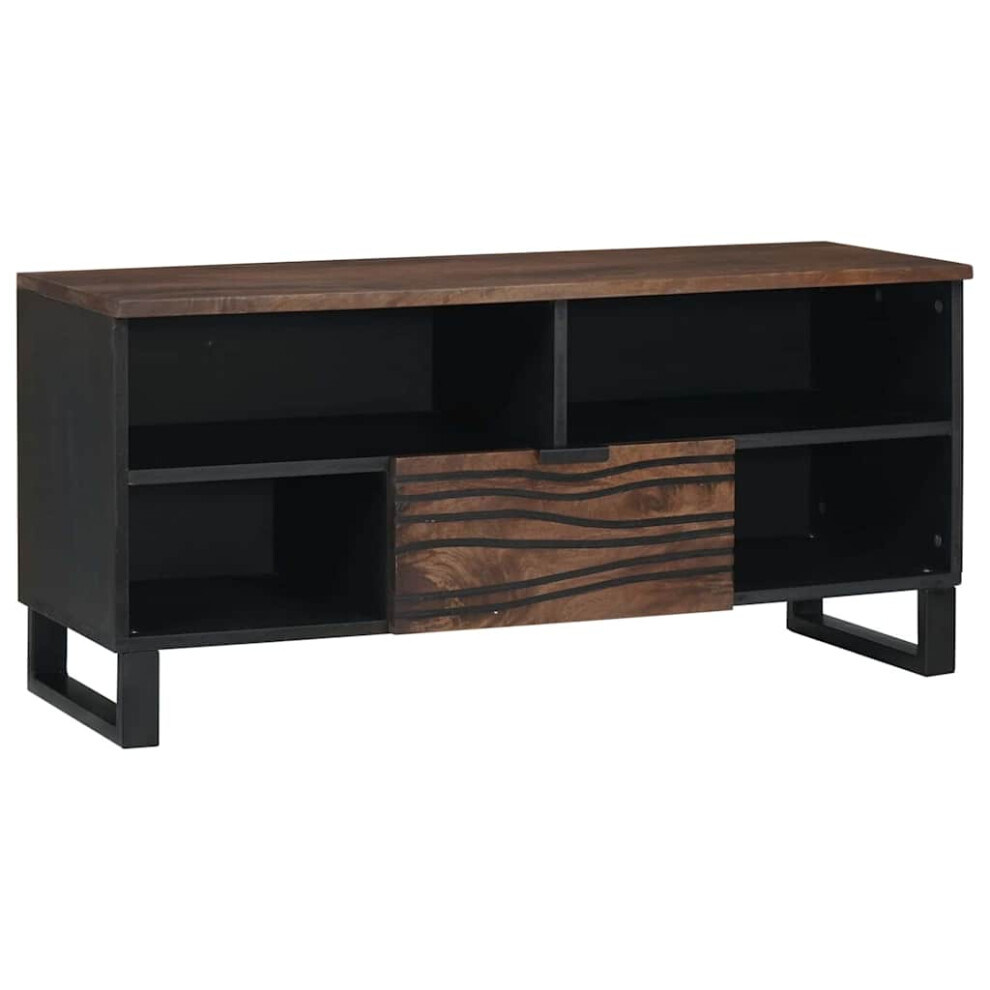 Vidaxl Tv Units With Drawer Walnut 105 X 33 X 46 Cm Engineered Wood Brown