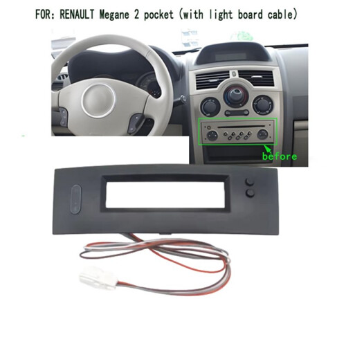 Car Custom Dashboard Storage Frame Center Console Dashboard Frame for  for  Megane 2 2002-2009 1