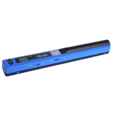 (Blue) Portable Handheld Mini Scanner iScan A4 900DPI HD Scanner for School Home Business Scan Color Photos Document Support JPG/PDF
