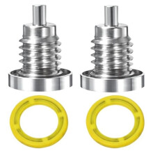8M0058389 Marine Magnetic Gearcase Drain Plug for Mercury Outboard Lower Unit Gear Lube Drain Fill Hole Screw Seal 2PCS