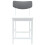 VidaXL vidaXL Dining Chairs 2 pcs White 48 x 49 x 95 cm Solid Rubber Wood 5