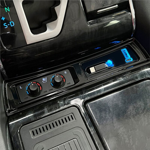 For  Alphard/Vellfire Center Console USB Super Fast Charging with Pull-Out Cable USB Fast Charging 40 Serie 2