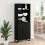VidaXL vidaXL Highboard with Drawer 2 pcs Black Oak Engineered Wood 4