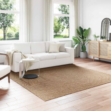 vidaXL Area Rugs Moire Square AGIRA Natural 240 x 240 cm Polyester