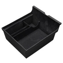 for Model 3/Y Interior Accessories Car Central Armrest Storage Box Center Console Flocking Organizer Containers