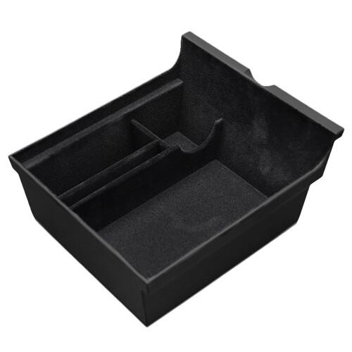 for  Model 3/Y Interior Accessories Car Central Armrest Storage Box Center Console Flocking Organizer Containers