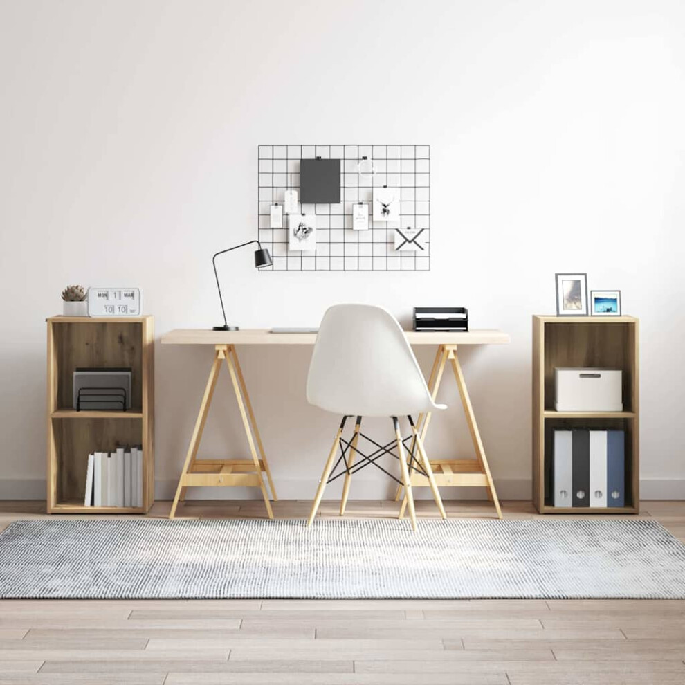 Vidaxl Tv Cabinet Set Wall-Mounted 2 Pcs Artisan Oak 37 X 35 X 72 Cm