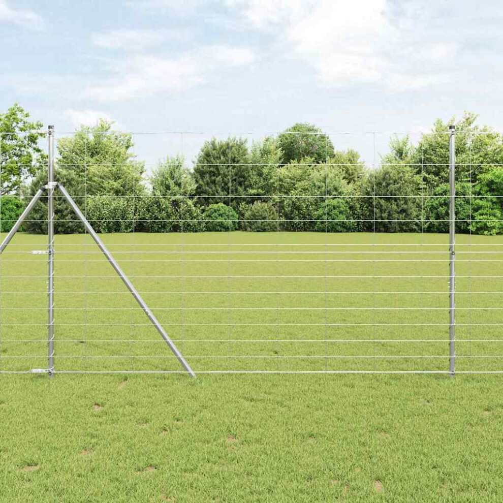 Vidaxl Ground Fix Welded Wire Fence 25 X 1.5 M (W X H)