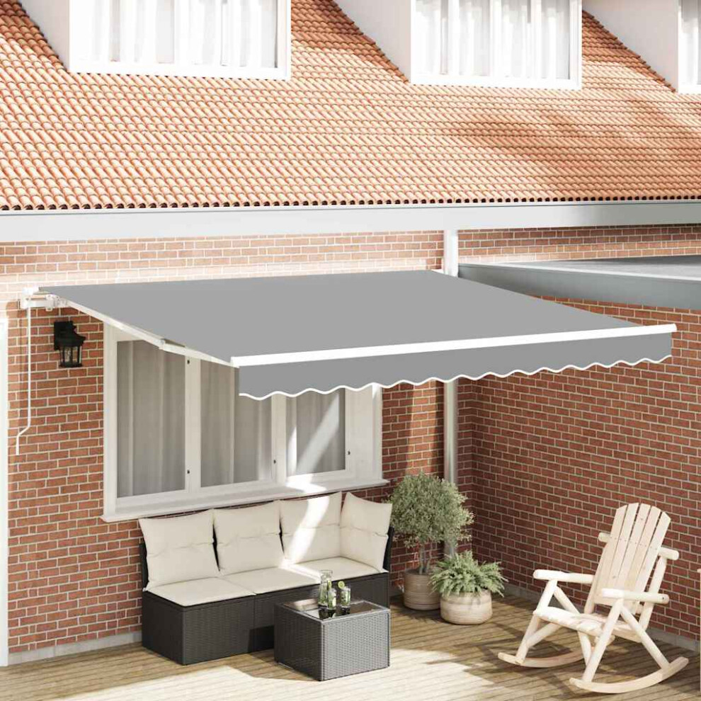 Vidaxl Awning Frame Manual White 300 X 250 Cm Aluminium
