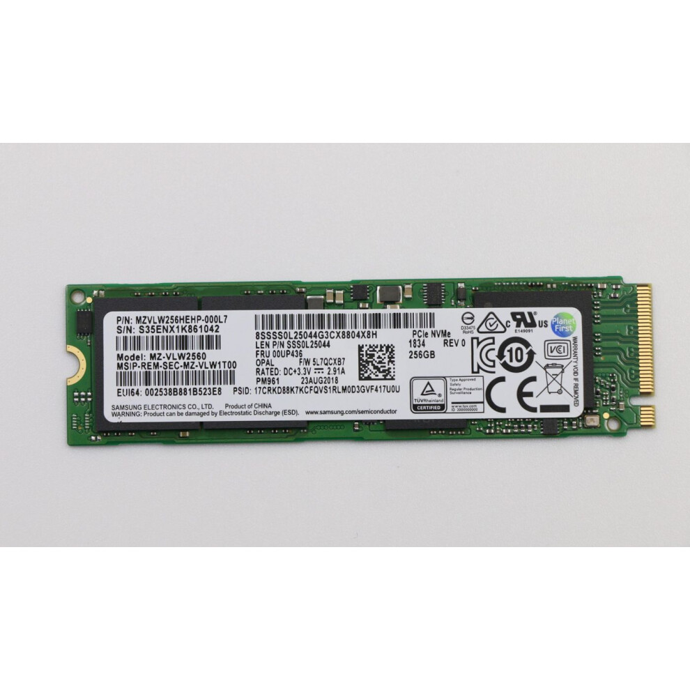 Lenovo 256Gb M.2 Ssd With Pcie 3.0 X4 Interface Designed For Thinkpad Systems Enhances Storage Performance.