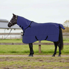 vidaXL Horse Blanket Navy Blue 125 cm Polyester