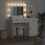 VidaXL vidaXL Dressing Table with Mirror Lights 2 pcs White Engineered Wood 5