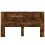 VidaXL vidaXL Storage Headboard with LED Smoked Oak Engineered Wood 3