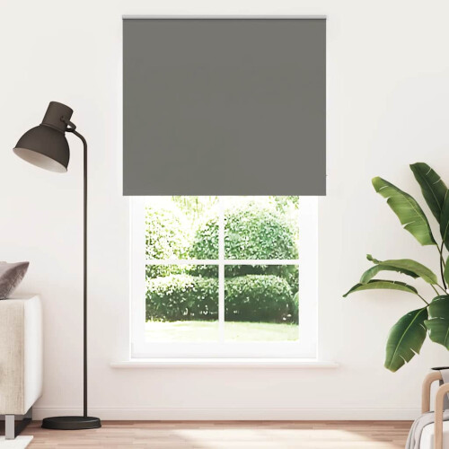 VidaXL vidaXL Verdunkelungsrollo Grau 130x230cm Stoffbreite 126,6cm Polyester