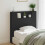 VidaXL vidaXL Storage Headboard with LED Black Engineered Wood 1