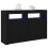 VidaXL vidaXL Sideboard Black Oak 116 x 30 x 75 cm Engineered Wood 4