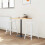 VidaXL vidaXL Dining Chairs 2 pcs White 46 x 37 x 63 cm Solid Rubber Wood 4