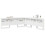 VidaXL vidaXL Storage Headboard with Shelf White 200 cm Engineered Wood 4