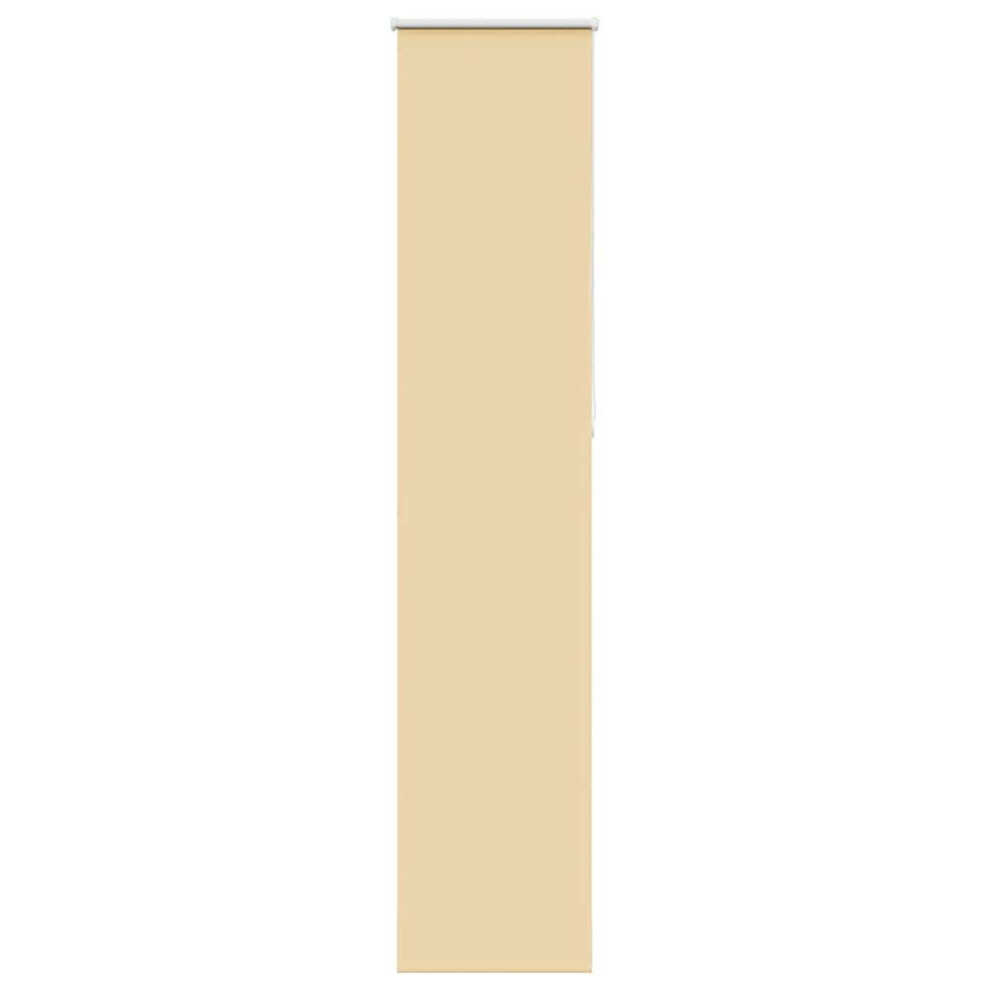 Vidaxl Roller Blind Blackout Beige 45X210 Cm Fabric Width 40.7 Cm Polyester