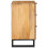 VidaXL vidaXL Bedside Cabinet Natural 50 x 33 x 62 cm Solid Mango Wood 5