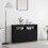 VidaXL vidaXL Sideboard Black Oak 116 x 30 x 75 cm Engineered Wood 1