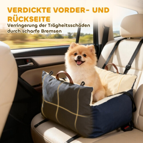 Siège auto lavable pour chien de moins de 5 kg, bleu 2