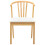VidaXL vidaXL Dining Chair 2 pcs Natural and White Solid Rubberwood 5