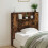 VidaXL vidaXL Storage Headboard with LED Smoked Oak Engineered Wood 1