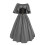 Vestido de baile cinza feminino do século XIX com espartilho e aplicações de patchwork – 1