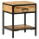 VidaXL vidaXL Bedside Table Brown 40 x 35 x 50 cm Solid Mango Wood and Metal 1