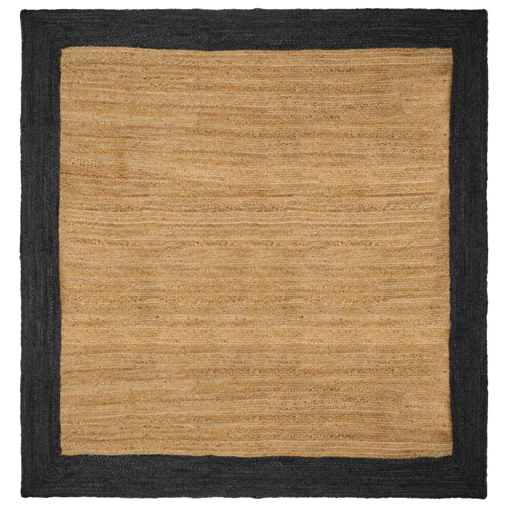 Vidaxl Area Rugs Dark Grey 240 X 240 Cm Jute
