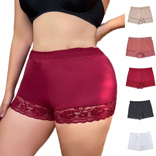 Women's high-waisted ice silk boyshort panties