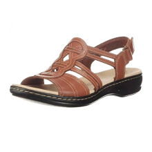 Sandali estivi da donna Cushionaire marroni, taglia 41