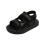 Kleinkinderschuhe für Mädchen, superweich, schwarz, US5 1
