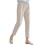 Calça feminina de linho liso, corte reto e com bolsos. 1