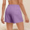 Short uni pour femme, taille élastique, cordon de serrage, poches 7