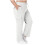 Calça feminina plus size lisa com cintura elástica e bolsos. 1