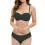 Ensemble bikini deux pièces dos nu uni pour femme 1