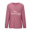Damen-Langarm-Sweatshirt mit Rundhalsausschnitt, einfarbig oder bedruckt 4