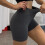 Short de sport taille haute uni 3 pouces 4