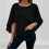Chiffonbluse für Damen mit Cape-Ärmeln, einfarbig 3