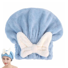 Absorberande hårhandduk med rosett, 1 styck
