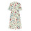 Damen-Midikleid mit Blumenmuster, gesmokter Taille und 5