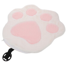 Cuscino per sedile auto in peluche a forma di zampa, imbottitura invernale per sedia da ufficio.