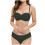 Ensemble bikini deux pièces dos nu uni pour femme 2