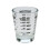 Misurino da cucina in vetro nero, 30 ml 1
