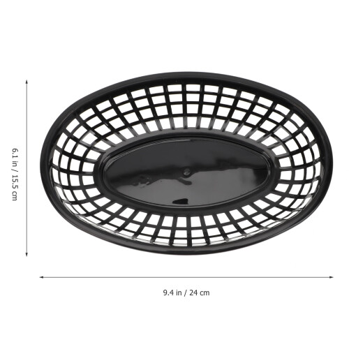 Panier de service alimentaire avec doublure en plastique réutilisable 2