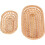 Oval woven bread and fruit basket large wicker 8