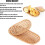 Oval woven bread and fruit basket large wicker 6